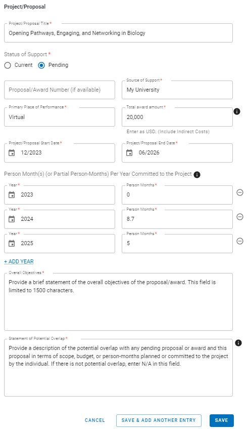 Example Form